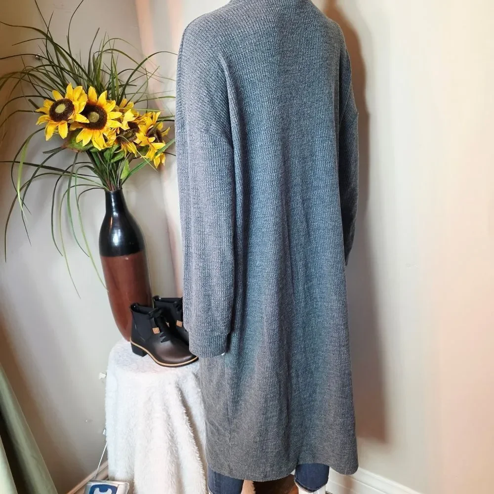Only Old Navy Gray Long Duster Cardigan
